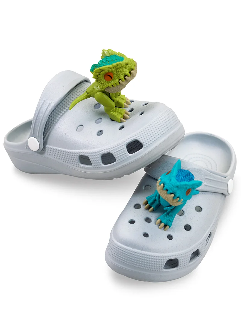 دينوكيدس Boys Slippers Grey EVA 3D Dinosaurs
